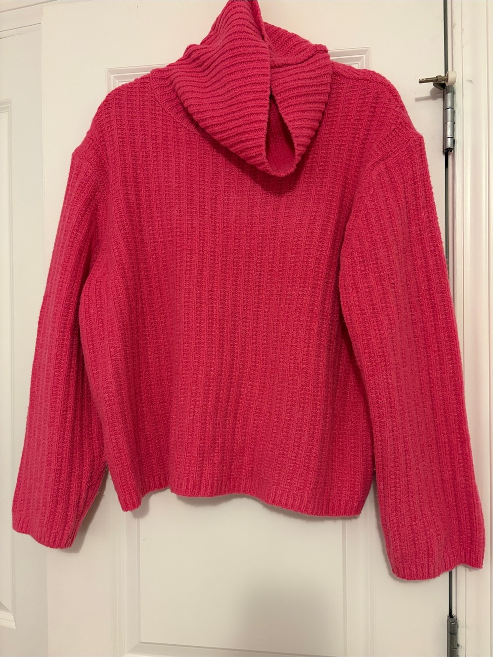 Universal Thread Pink Ribbed Cowl Neck Sweater